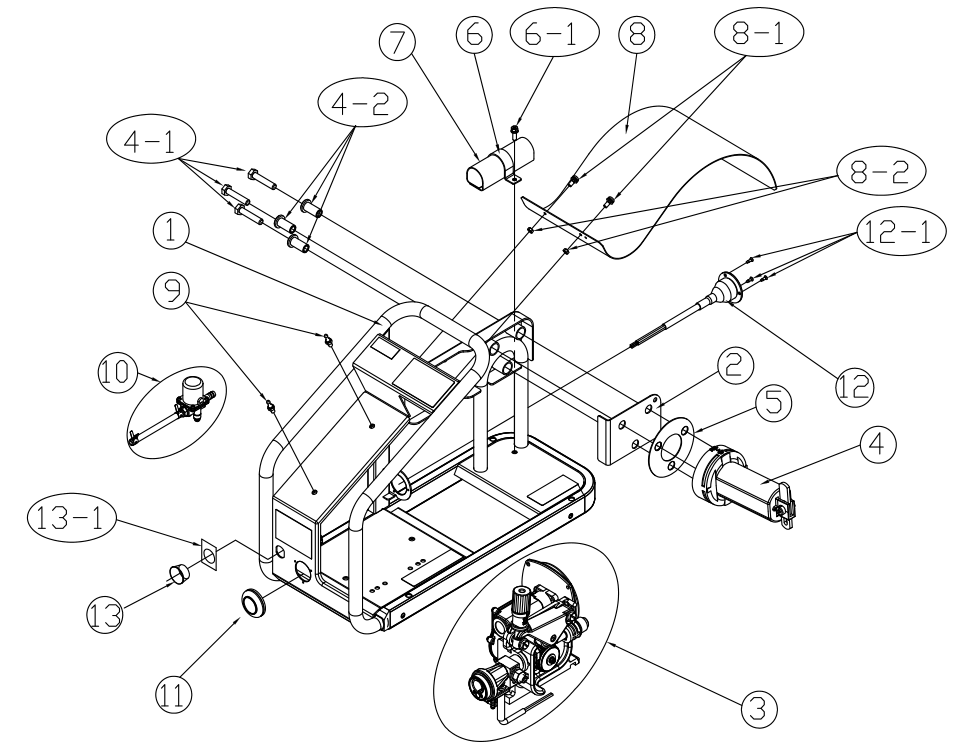 OTC送絲機(jī)CM6201\CM6202\CM6402主機(jī)配線分解圖 OTC送絲機(jī)CM6201\CM6202\CM6402主機(jī)配線分解圖