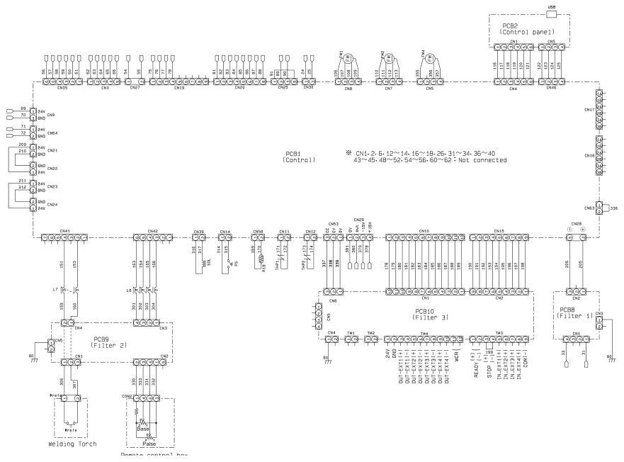 OTC焊機(jī)T500P的電氣圖 OTC焊機(jī)T500P的電氣圖