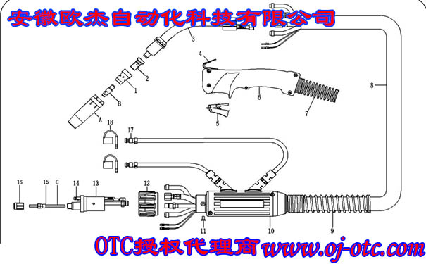 OTC水冷鋁焊焊槍 OTC水冷鋁焊焊槍
