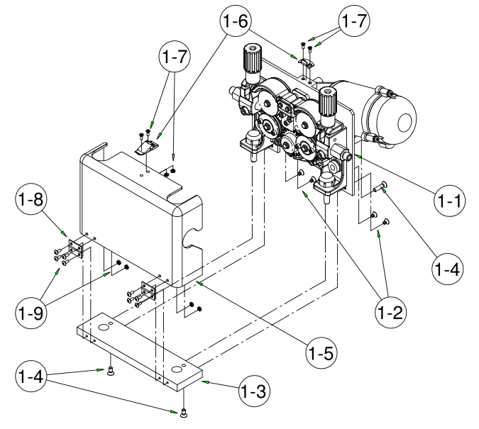 AF-4012-C保護(hù)罩部分(L11236D00)的分解圖 AF-4012-C保護(hù)罩部分(L11236D00)的分解圖
